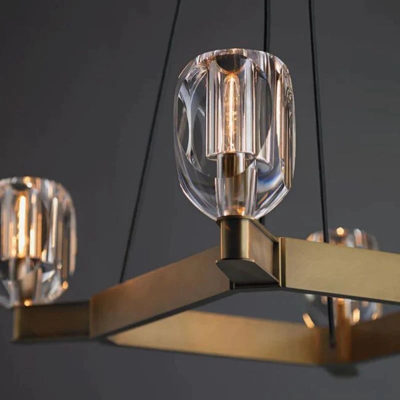Cono Crystal  8-Lights Dining Pendant