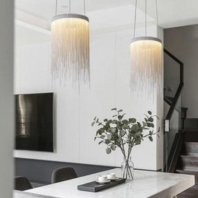 Daniel Aluminum Chain Tassel Pendant Light