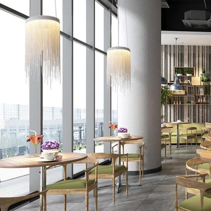 Daniel Aluminum Chain Tassel Pendant Light