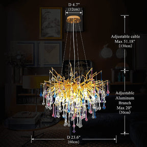 Doris Crystal Branch Chandelier