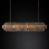 Emile Industrial Wind Rectangular Chandelier 54"