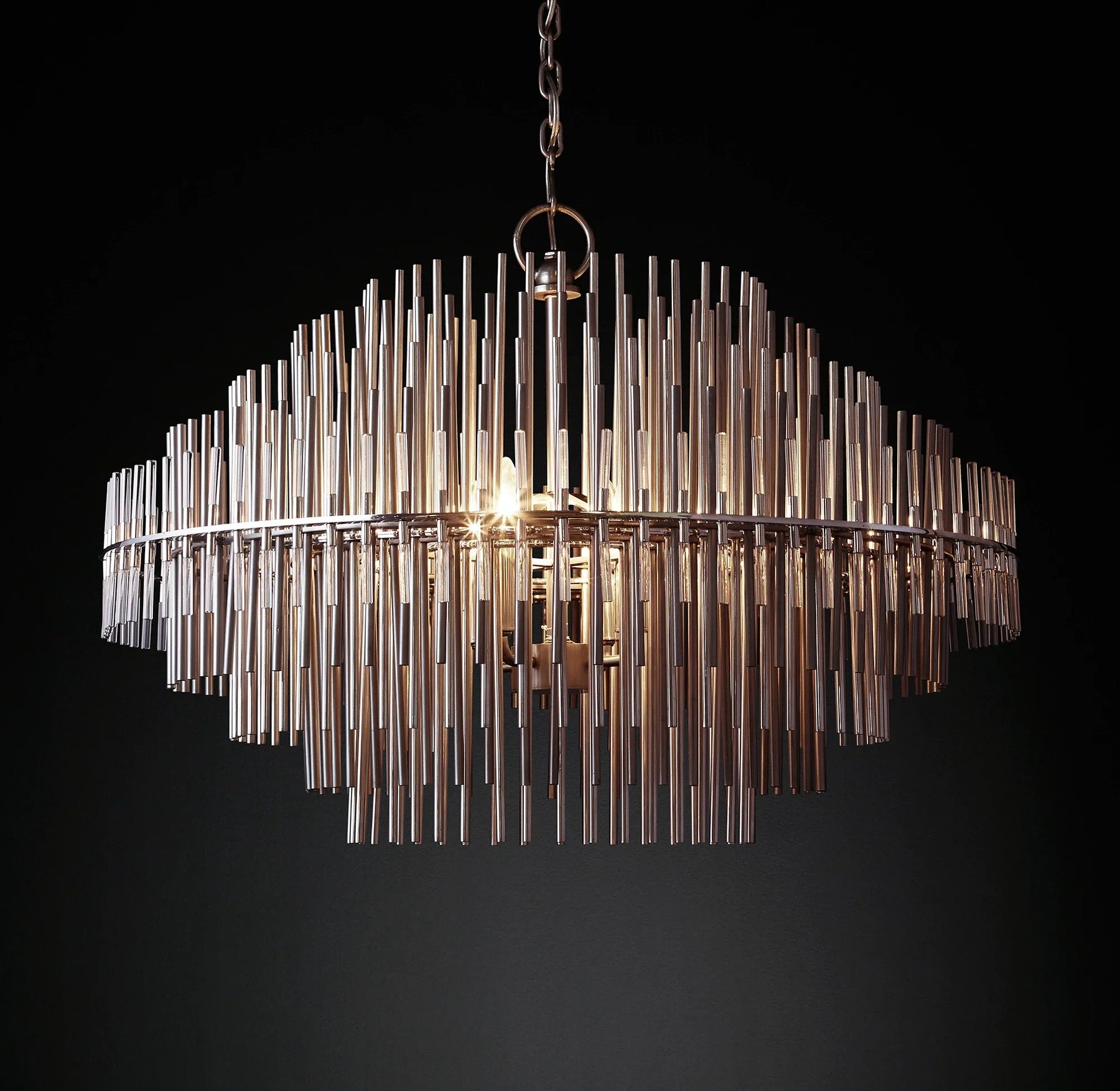 Emile Industrial Wind Round Chandelier 24" 32" 42"