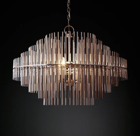 Emile Industrial Wind Round Chandelier 24" 32" 42"