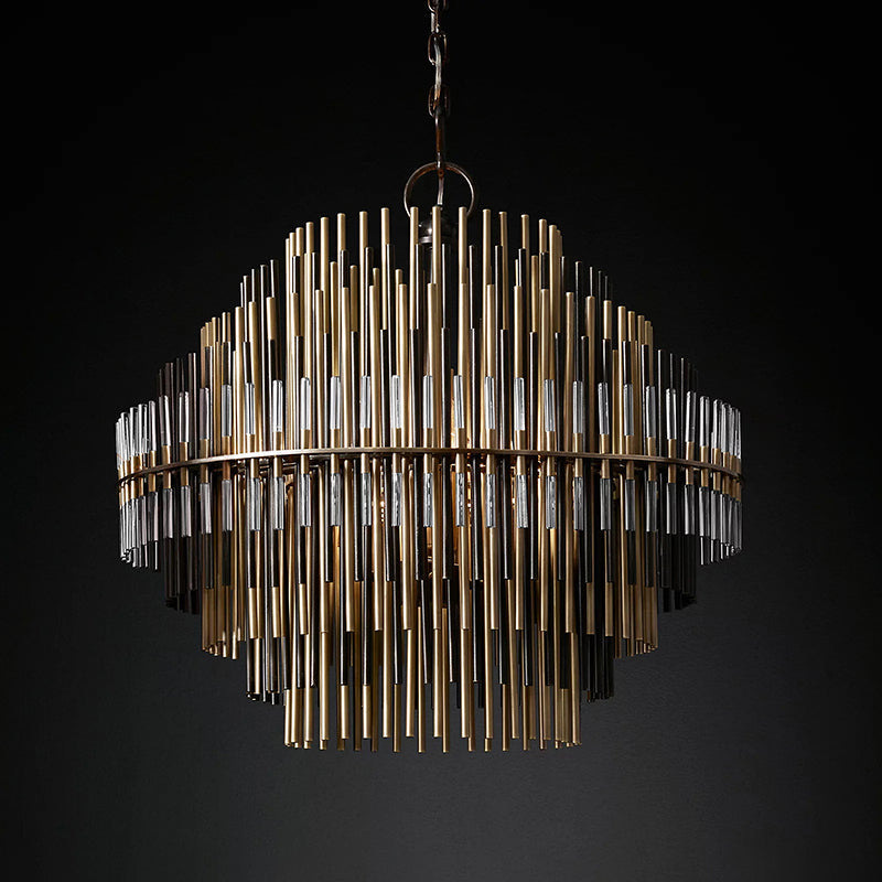 Emile Industrial Wind Round Chandelier 24" 32" 42"