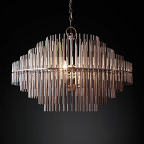 Emile Industrial Wind Round Chandelier 24" 32" 42"