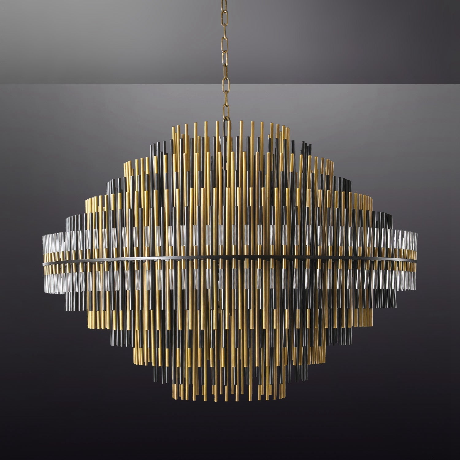 Emile Industrial Wind Round Chandelier 24" 32" 42"