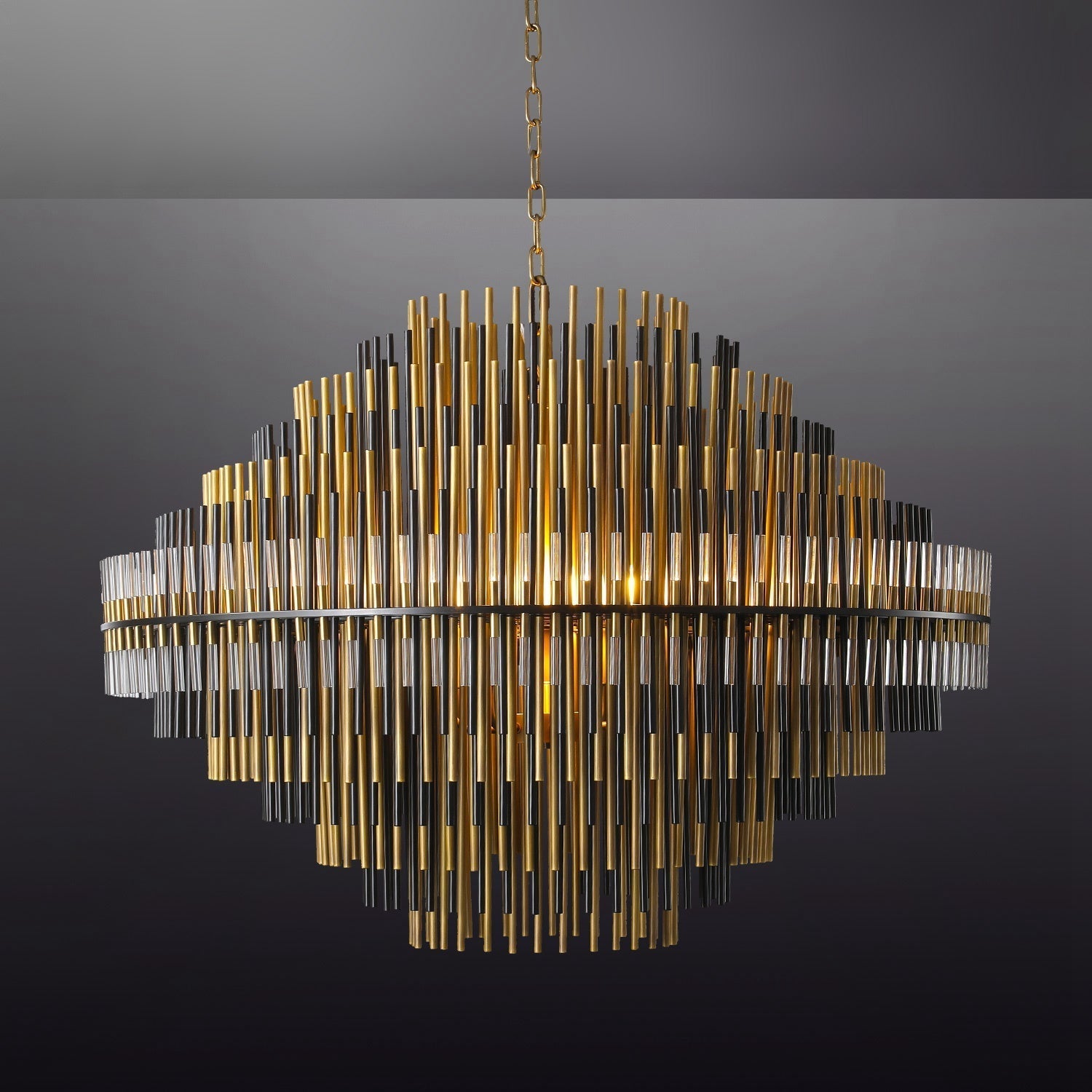 Emile Industrial Wind Round Chandelier 24" 32" 42"