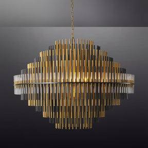 Emile Industrial Wind Round Chandelier 24" 32" 42"