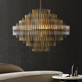 Emile Industrial Wind Round Chandelier 24" 32" 42"