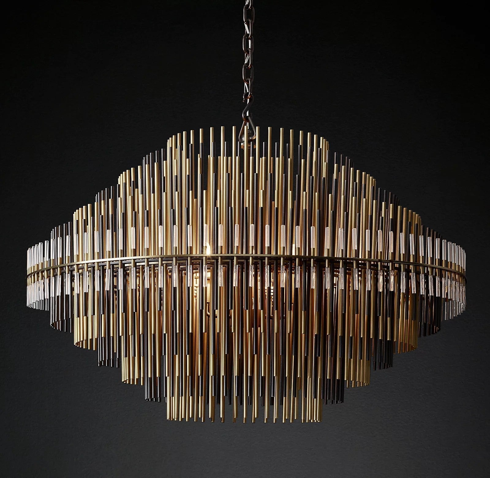 Emile Industrial Wind Round Chandelier 24" 32" 42"