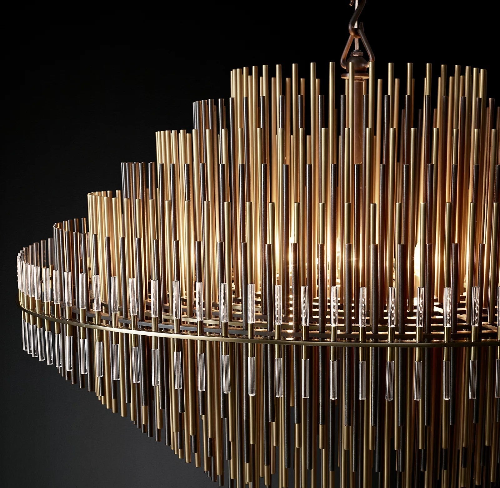 Emile Industrial Wind Round Chandelier 24" 32" 42"