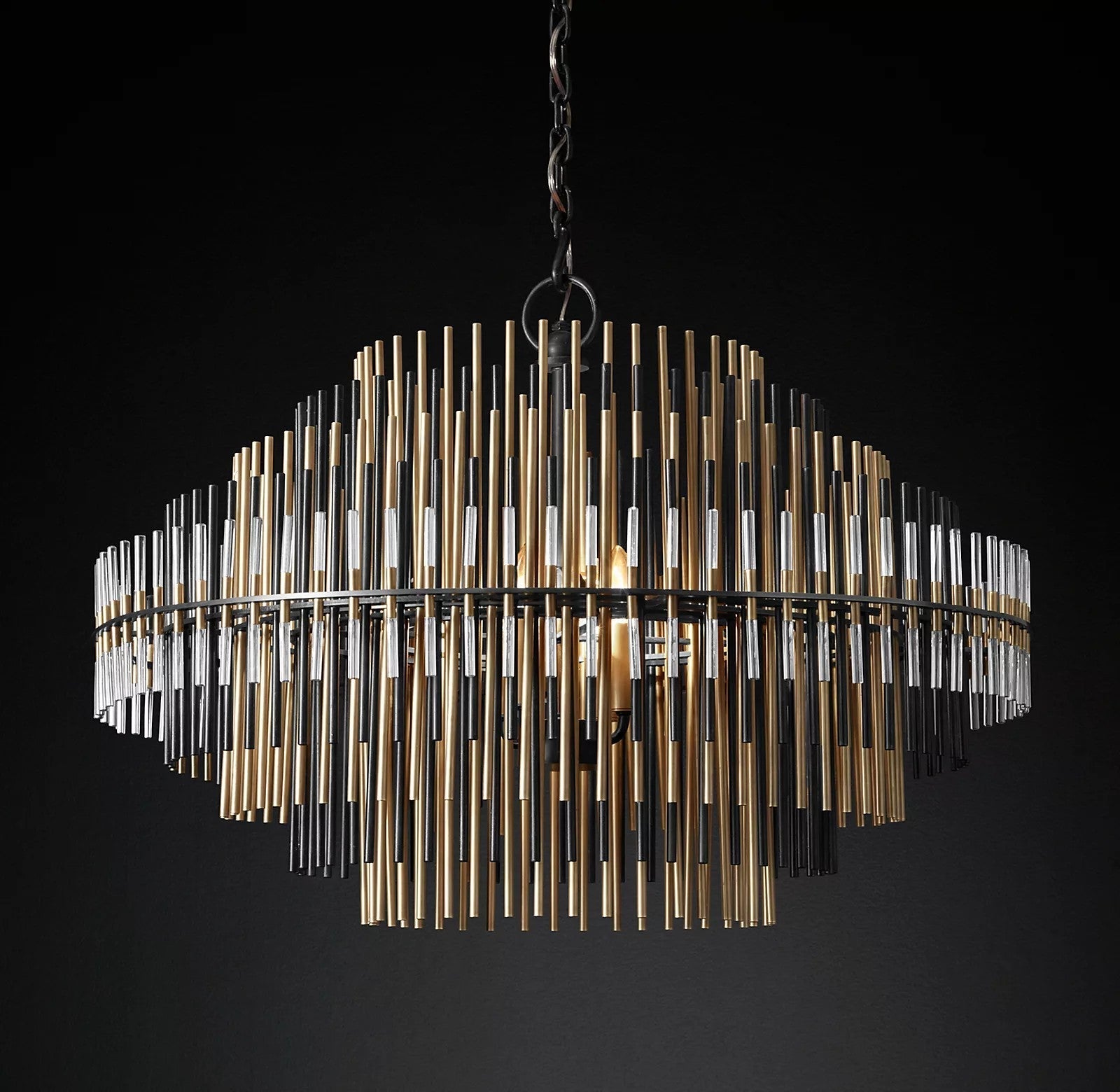 Emile Industrial Wind Round Chandelier 24" 32" 42"