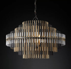 Emile Industrial Wind Round Chandelier 24" 32" 42"