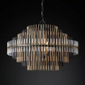Emile Industrial Wind Round Chandelier 24" 32" 42"