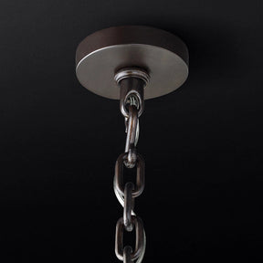Emile Industrial Wind Round Chandelier 24" 32" 42"