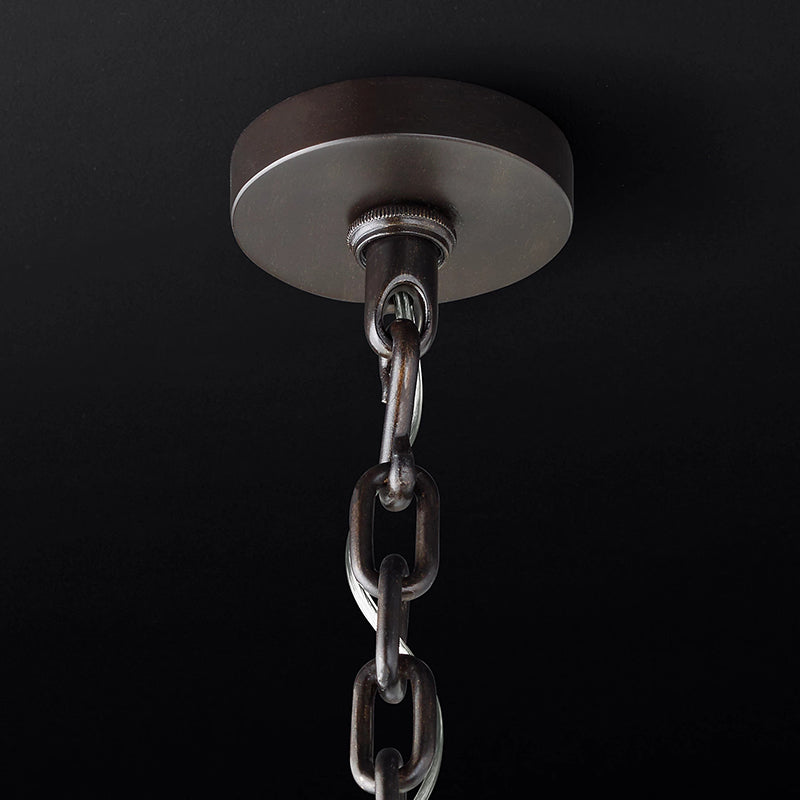 Emile Industrial Wind Round Chandelier 24" 32" 42"