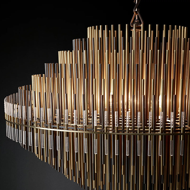 Emile Industrial Wind Round Chandelier 24" 32" 42"