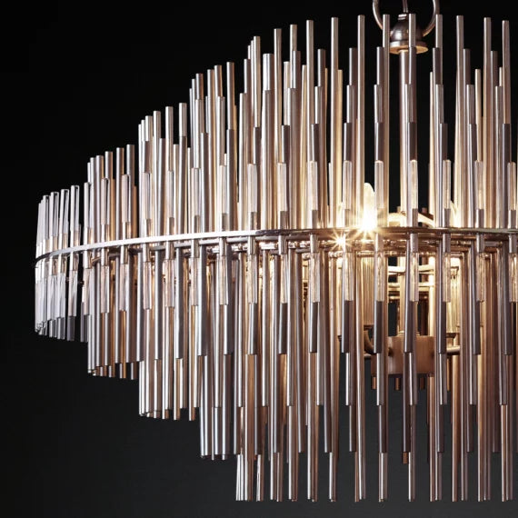 Emile Industrial Wind Round Chandelier 24" 32" 42"