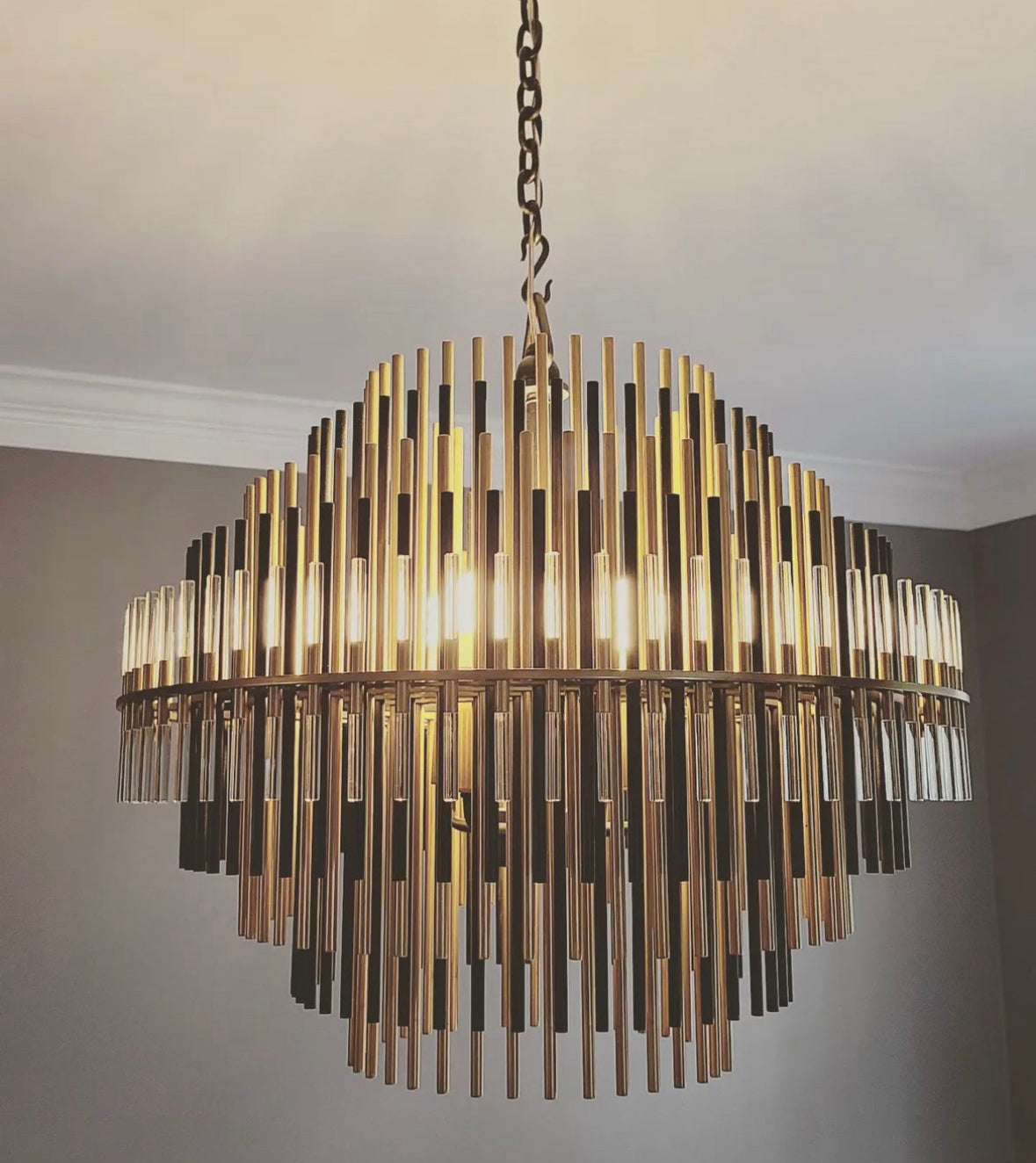 Emile Industrial Wind Round Chandelier 24" 32" 42"