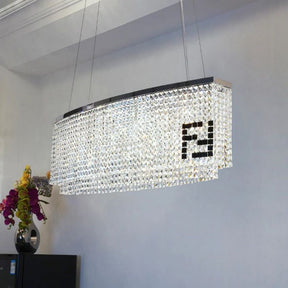 Fandi Oval Crystal Chandelier For Dining Table