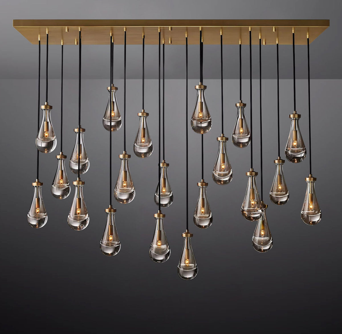 Fantasy Pearl Ball Linear Chandelier 72",33 Lights