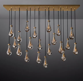 Fantasy Pearl Ball Linear Chandelier 72",33 Lights