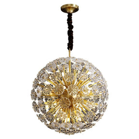 Classic Brass Dandelion Chandelier