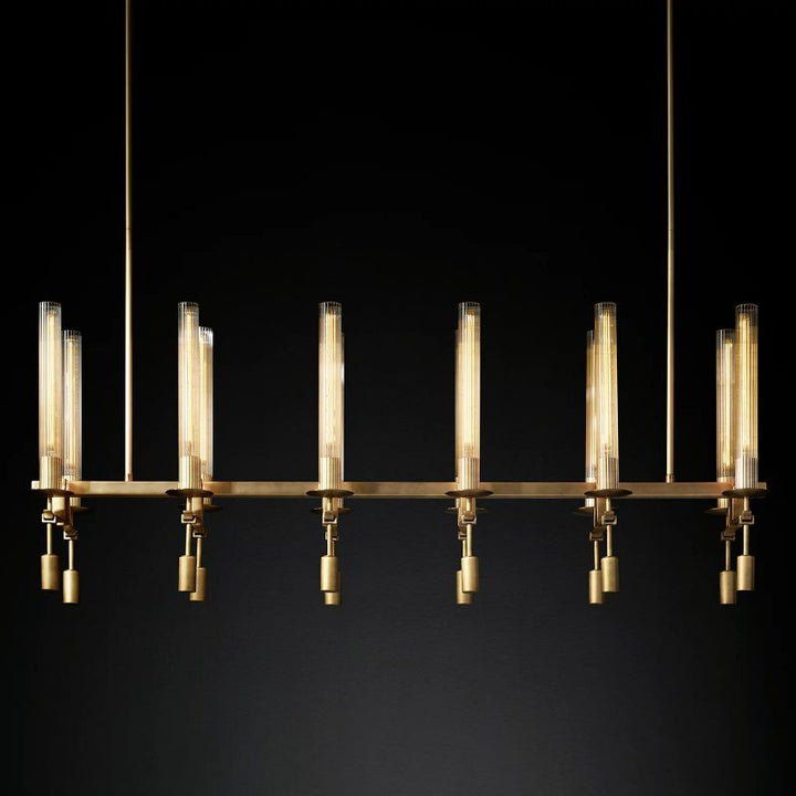 Fontanelle Linear Chandelier L 54"