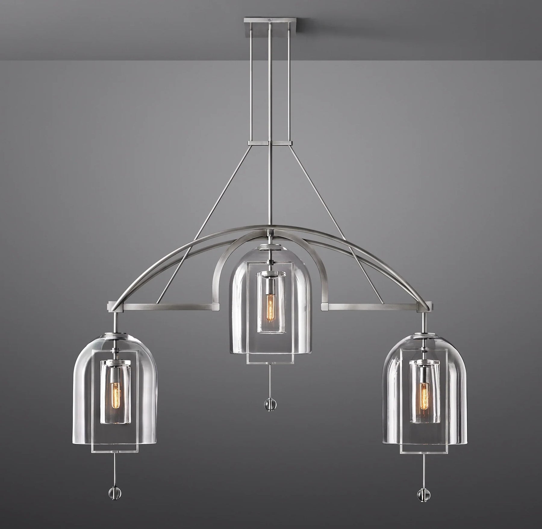 Fulcral Linear Chandelier 61" 3-Lights