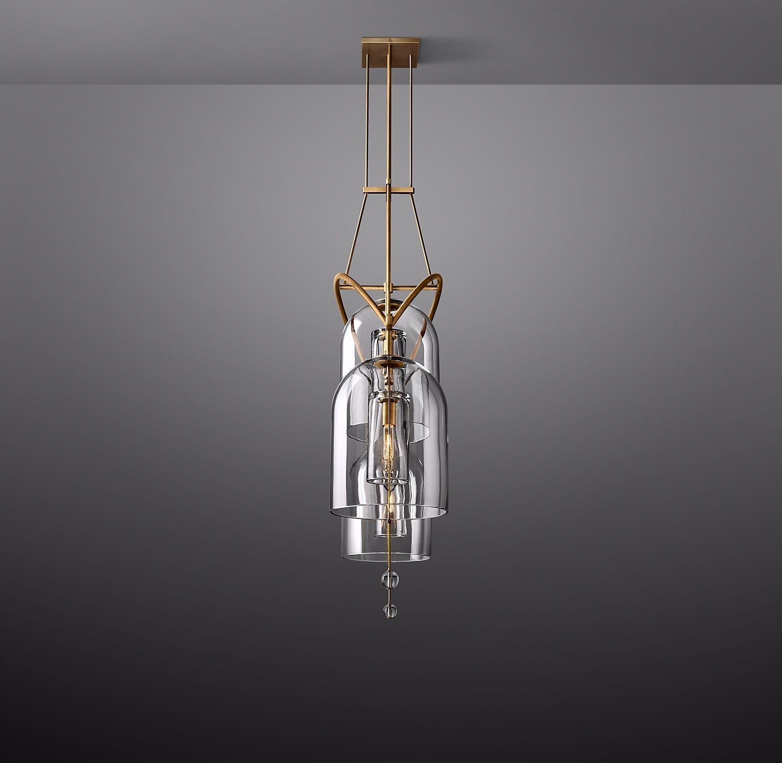 Fulcral Linear Chandelier 61" 3-Lights
