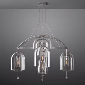 Fulcral Round Chandelier 61" 5-Lights