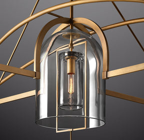 Fulcral Round Chandelier 61" 5-Lights