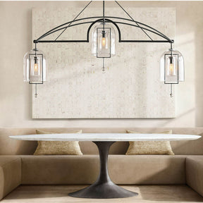 Fulcral Round Chandelier 61" 5-Lights