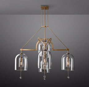 Fulcral Round Chandelier 61" 5-Lights
