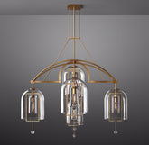 Fulcral Round Chandelier 61" 5-Lights