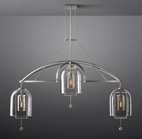 Fulcral Round Chandelier 73" 3-Lights