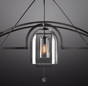Fulcral Round Chandelier 73" 3-Lights