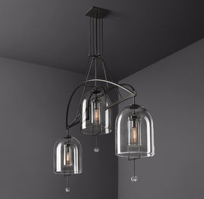 Fulcral Round Chandelier 73" 3-Lights