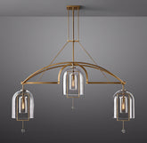 Fulcral Round Chandelier 73" 3-Lights