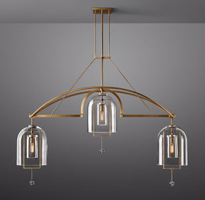 Fulcral Round Chandelier 73" 3-Lights