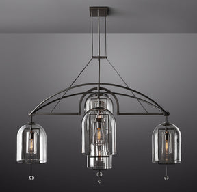 Fulcral Round Chandelier 73" 5-Lights