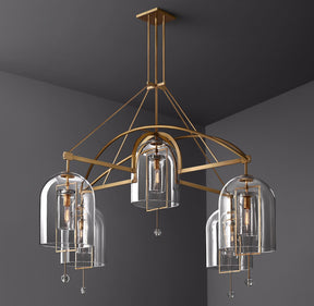 Fulcral Round Chandelier 73" 5-Lights
