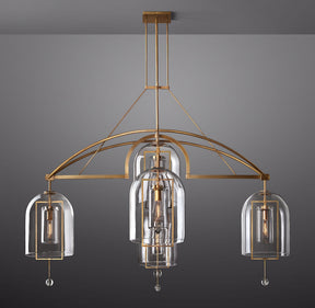 Fulcral Round Chandelier 73" 5-Lights