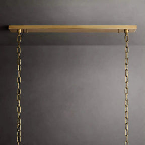 Halo Calcite Rectangular Chandelier 55"