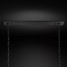 Halo Calcite Rectangular Chandelier 55"
