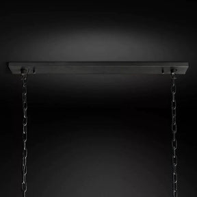 Halo Calcite Rectangular Chandelier 62"