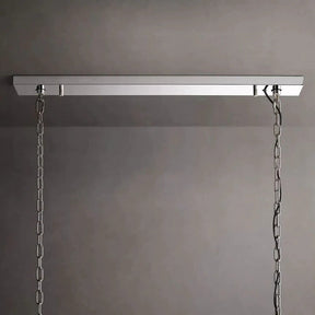 Halo Calcite Rectangular Chandelier 62"