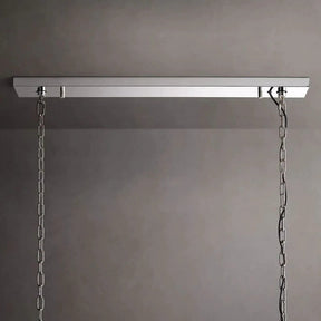 Halo Calcite Rectangular Chandelier 74"
