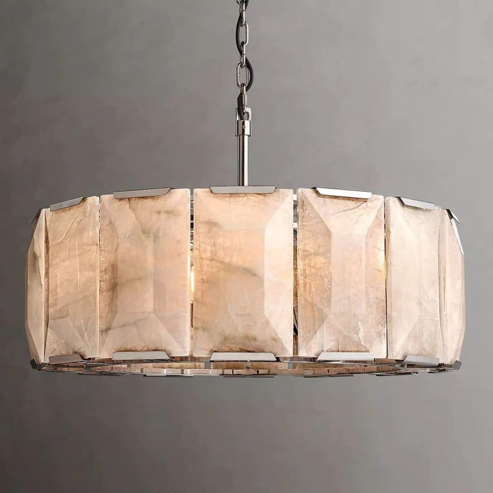Halo Calcite Round Chandelier 31"