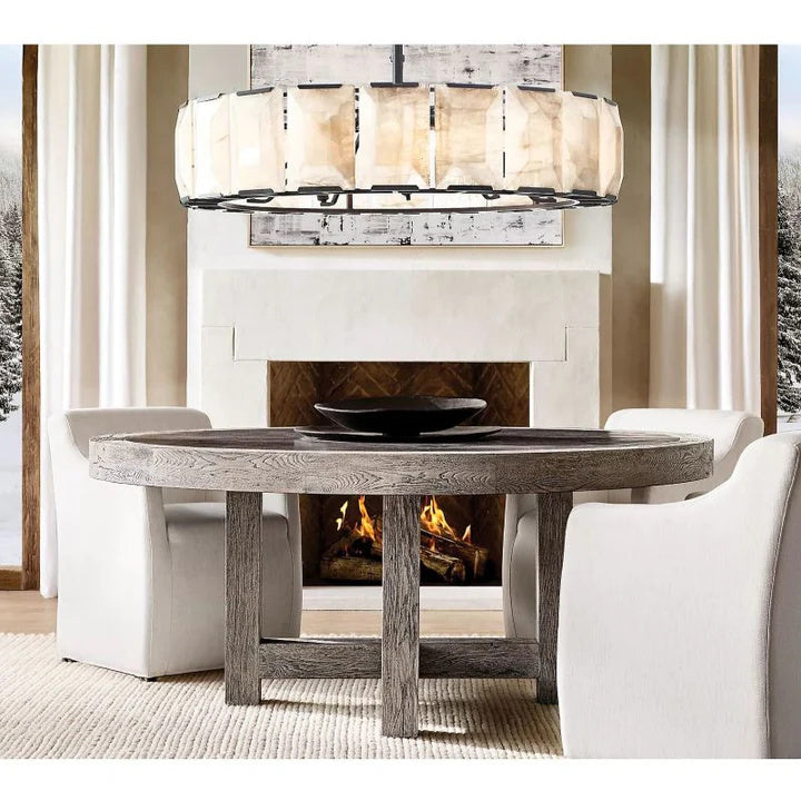 Halo Calcite Round Chandelier 60"